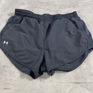 Under Armour Heatgear Black Athletic Running Shorts Women's Medium Loose Fit M